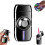 (Glossy Black)Smart Voice Control Windproof Lighter - Metal Spinning Fidget Lighter with LED Lights, 4 Ignition Modes Refillable Lighter Gift for Men 1