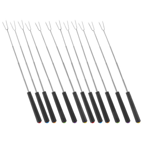 24Pcs Campfire Bbq Forks Marshmallow Roasting Sticks with Comfort Grip 1