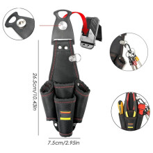 Sturdy Electrician Tool Belt Pouch,Portable Multifunctional Waterproof Compact Organizer for Repair Maintenance Work