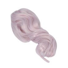 Parrucca lunga riccia in seta per bambole per testa da 22-23 cm, viola, articolazione a palla 1/3