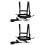 2Pcs Adjustable Black Ski Harness for Kids Skiing and Skating Control 5
