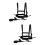 2Pcs Adjustable Black Ski Harness for Kids Skiing and Skating Control 7