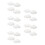 20Pcs Self-Adhesive Cloud Wall Mirrors White Acrylic Home Vanity Decor 5