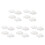 20Pcs Self-Adhesive Cloud Wall Mirrors White Acrylic Home Vanity Decor 8
