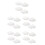 20Pcs Self-Adhesive Cloud Wall Mirrors White Acrylic Home Vanity Decor 9