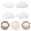 20Pcs Self-Adhesive Cloud Wall Mirrors White Acrylic Home Vanity Decor 11