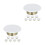16Pcs White Iron Fire Sprinkler Head Protector Flat Cover Plates 4
