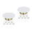 16Pcs White Iron Fire Sprinkler Head Protector Flat Cover Plates 6