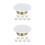 16Pcs White Iron Fire Sprinkler Head Protector Flat Cover Plates 8