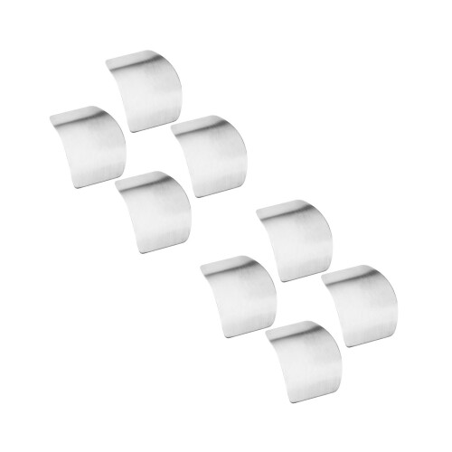 8Pcs Durable Stainless Steel Finger Protectors Perfect for Kitchen Use 2