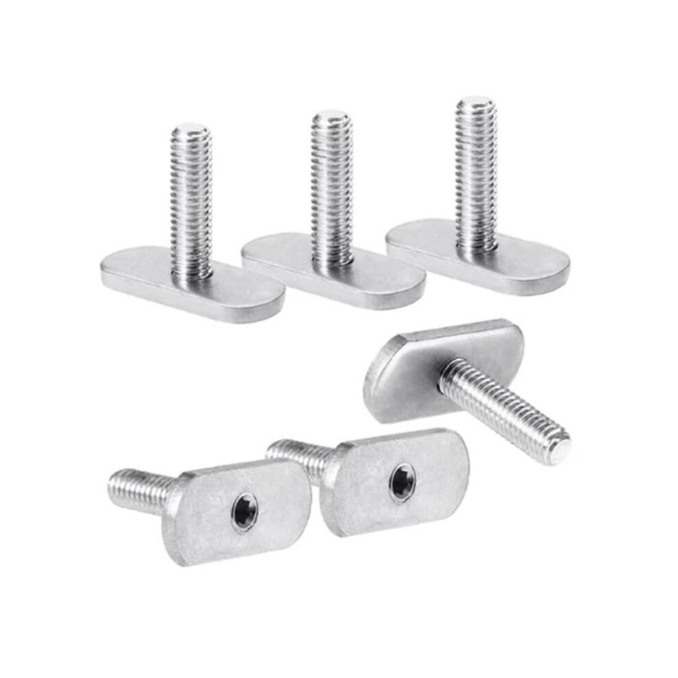 6Pcs Stainless Steel Kayak Slide Rail Track M6 Screws Fastener Hardware For Kayak Canoe Boat Accessories 6132206222413