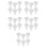 30Sets Reusable White Drain Seal Plug for Washer Hose and Sewer Drain 7