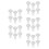 30Sets Reusable White Drain Seal Plug for Washer Hose and Sewer Drain 8