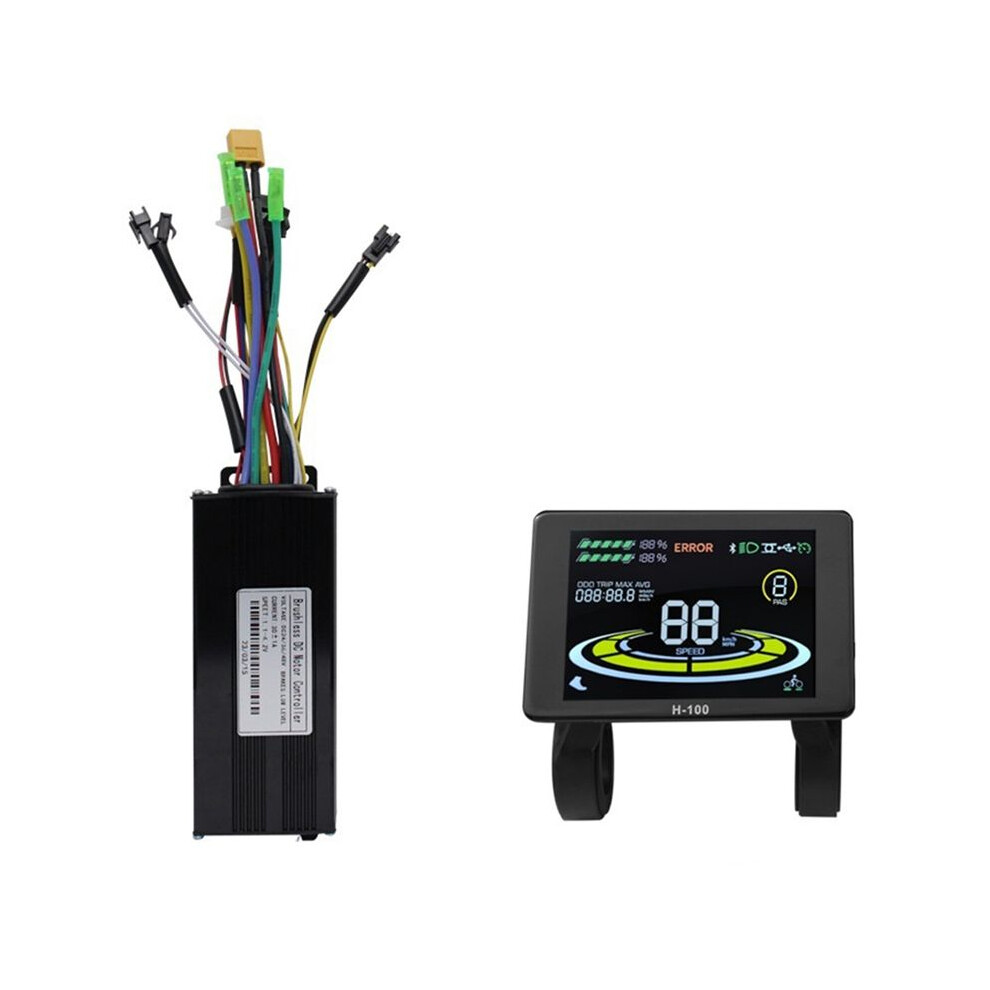 Scooter Bicycle Lithium-Ion Power Adaptation Accessories H-100 Color Screen Meter With 30A Tri-Mode Sine Wave Kit 6133606753781