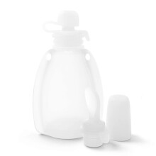 (transparent) Reusable Silicone Baby Food Pouch Squeeze for Toddler Kids BPA-Free Refillable Storage Snack Bag 10 Pack