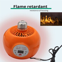 Pet Heater Animal Heating Lamp Warm Light Lamp Thermostat Thermostat Heater Reptile Box Heating Lamp for Incubator (EU)