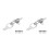 2Sets Silver Metal Toggle Buckles Secure Fasteners for Coat Cardigans 4