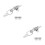 2Sets Silver Metal Toggle Buckles Secure Fasteners for Coat Cardigans 10