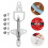2Sets Silver Metal Toggle Buckles Secure Fasteners for Coat Cardigans 11