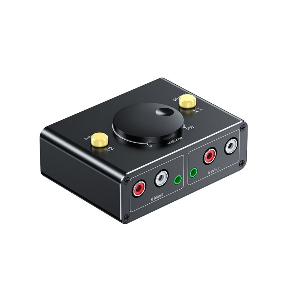 3.5Mm To 2Rca Audio Switcher Bidrectional Switcher 1 In 2 Out Or 2 In 1 Out Dual Rca To 3.5Mm Splitter Switcher 6134220622026