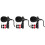 3Pcs Black Lavalier Mic Clip-on Omnidirectional for Computer Recording 4