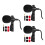 3Pcs Black Lavalier Mic Clip-on Omnidirectional for Computer Recording 5
