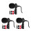 3Pcs Black Lavalier Mic Clip-on Omnidirectional for Computer Recording 8