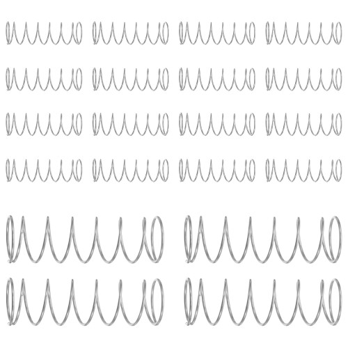 80Pcs Toilet Flush Button Replacement Springs Stainless Steel Silver 2
