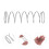 80Pcs Toilet Flush Button Replacement Springs Stainless Steel Silver 11