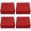 4Pcs Red Candy Boxes Small Cookie Packaging Tins with Lid 7
