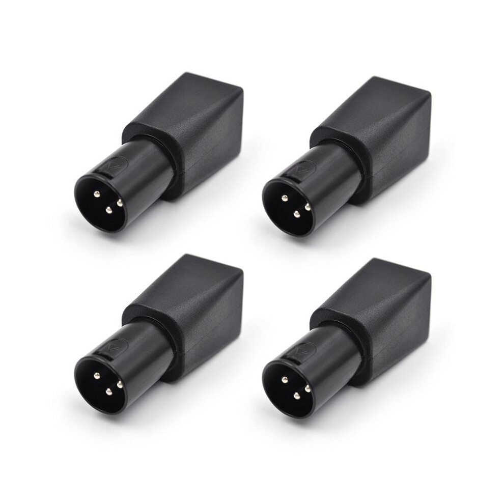 4Pcs Dmx To Rj45 Connector Rj45 Ethernet To 3 Pin Xlr Dmx Adapter 3-Pin Xlr Adapter For Audio Video Male 6132123127921