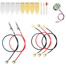 Kit de Experimentos Científicos con Batería de Frutas con Reloj Electrónico y LED RGB para Juguete de Enseñanza en Casa DIY