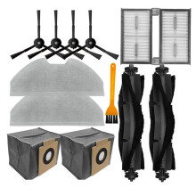 For  X8 Pro Serie HEPA Filters Mop Cloths Main Side Brushes Dust Bags for  X8 Pro SES Vacuum Cleaner Parts