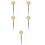 5Sets Traditoneel Koperen Percussie Instrument Voor Tempel Rituelen 6