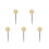 5Sets Traditoneel Koperen Percussie Instrument Voor Tempel Rituelen 9