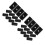 24Pcs Mini Foosball Table Locators Black Plastic Replacement Parts Set 6