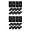 24Pcs Mini Foosball Table Locators Black Plastic Replacement Parts Set 7