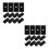24Pcs Mini Foosball Table Locators Black Plastic Replacement Parts Set 9