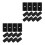 24Pcs Mini Foosball Table Locators Black Plastic Replacement Parts Set 10