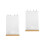 2Pcs Double-Sided Acrylic Display Stand Light Yellow Menu Sign Holder 6