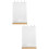 2Pcs Double-Sided Acrylic Display Stand Light Yellow Menu Sign Holder 9