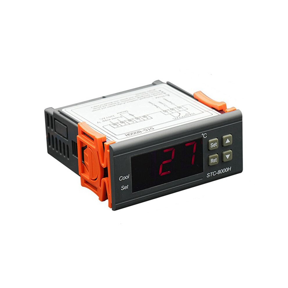 Stc-8000H Seafood Machine Temperature Control Cold Storage Cabinet Thermostat Single Cooling Over Alarm 12-24V 4713320084471