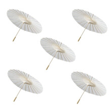 Chiński Starożytny Styl DIY Dekoracje Ślubne Biały Parasol Panny Młodej Ślubne Rekwizyty do Zdjęć Parasol 60cm