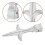 2Pcs Weatherproof Iron Fence Finials Decorative Post Caps for Gate 11