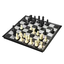 32 Pezzi Degli Scacchi Medievali/Set da Gioco di Scacchi con Peso In Plastica con Scatola per il Gioco da Tavolo Degli Scacchi, Miglior Regalo per un