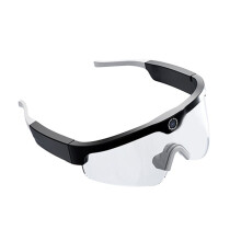 Sports Sunglasses Camera Support Calling, Polarized Sports Glasses Camera Black Frame Transparent