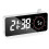 Digital Alarm Clock with -Meter Electronic Bedside Desk Clock with Temperature & Date Display White 1
