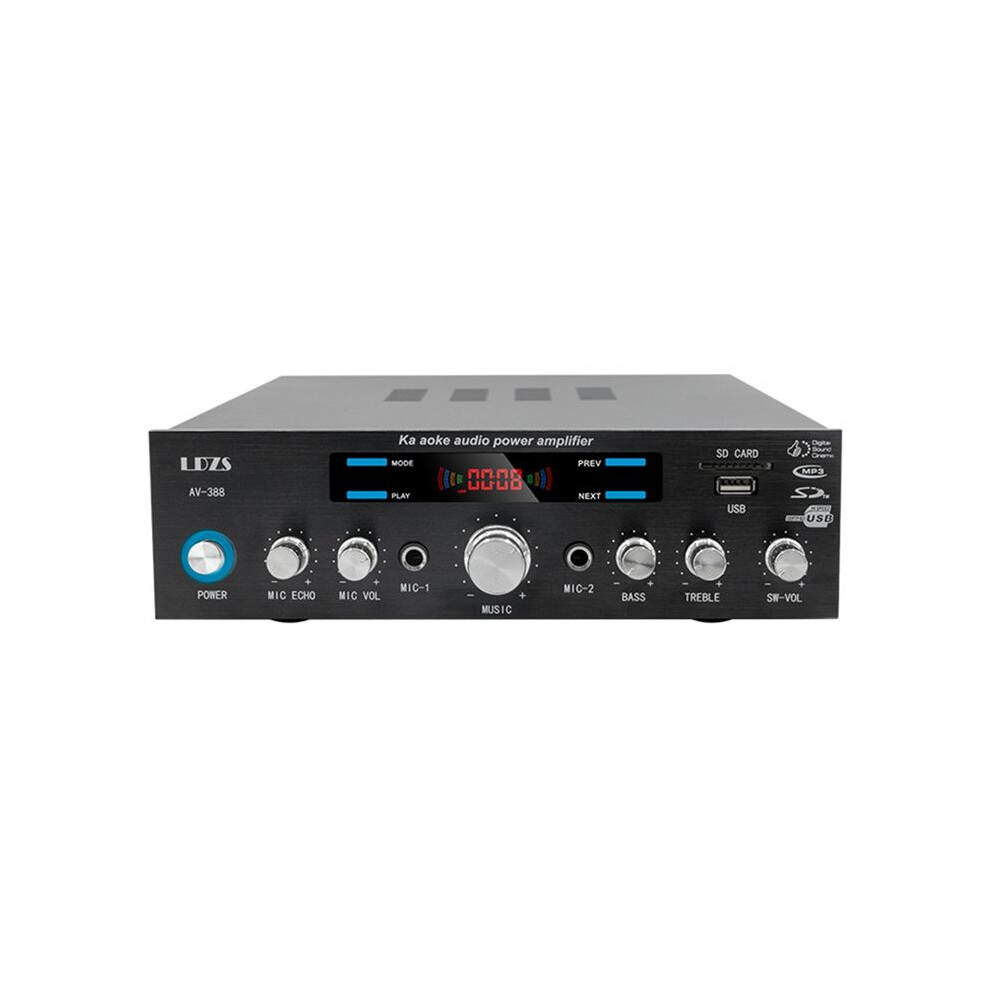 Ldzs Home Power Amplifier 5.1 Bass Amp Hifi Digital Audio Amplifiers Fm Usb Remote Uk Plug 6133495368431