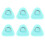6PCS D-Ring Patch for Inflatable Boat Kayak Dinghy , D-Ring PVC Patch Stand- Paddleboard Canoe Rafting Green 1