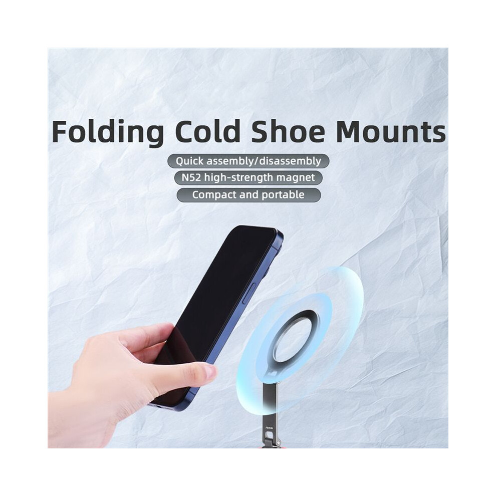 Flymile Magnetic Phone Clamp For Phone Clip Holder Tripod Mount With 1/4Inch Screw Cold Shoe A 4714067293874